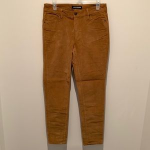 Mustard stretch slim fit corduroy pants size 29